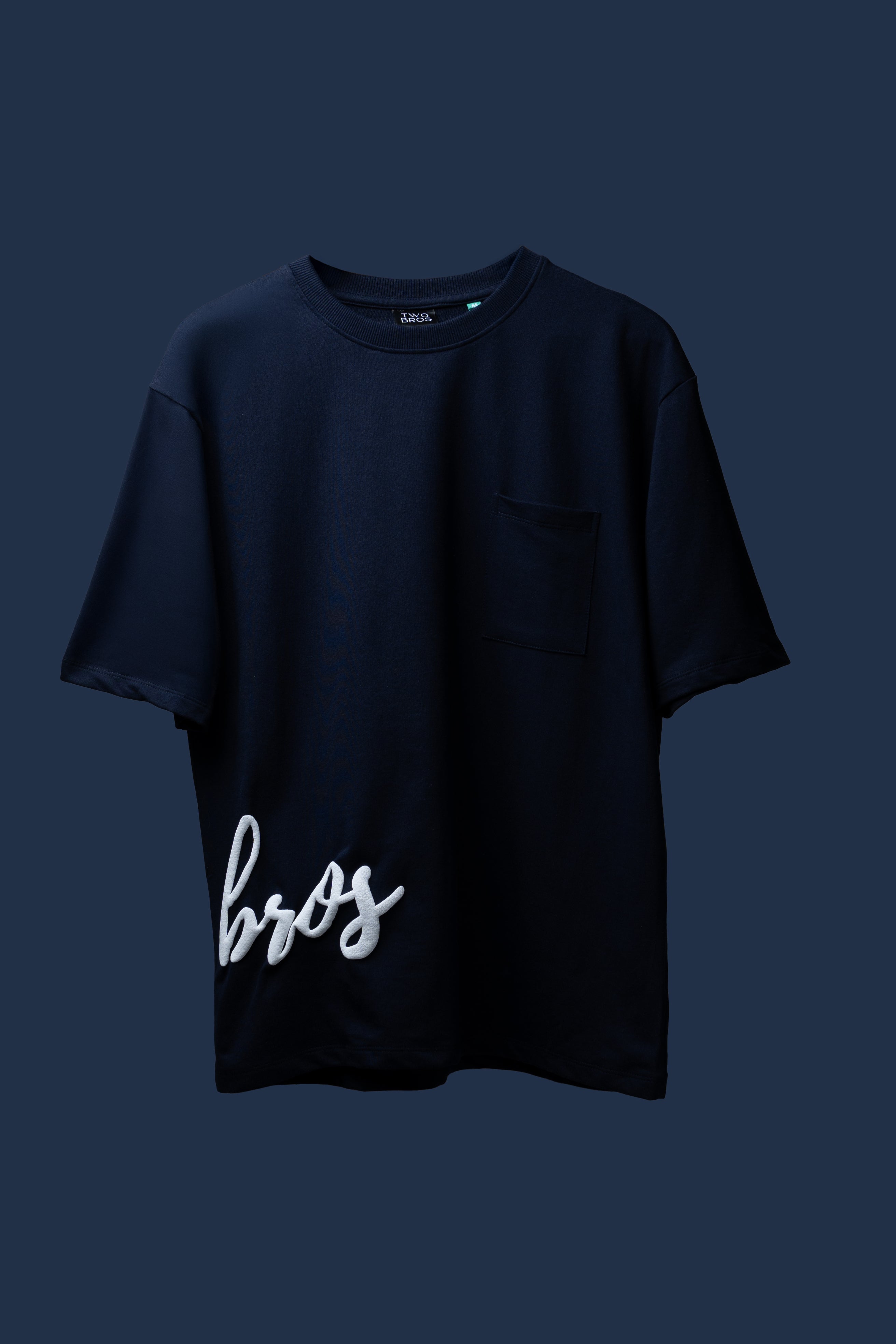 NAVY TWO BROS T-SHIRT