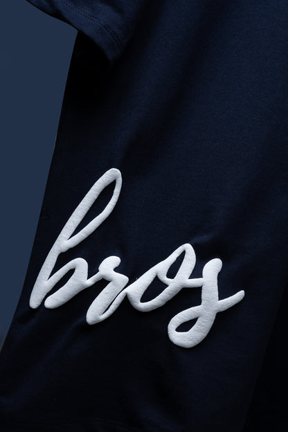 NAVY TWO BROS T-SHIRT