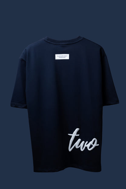 NAVY TWO BROS T-SHIRT